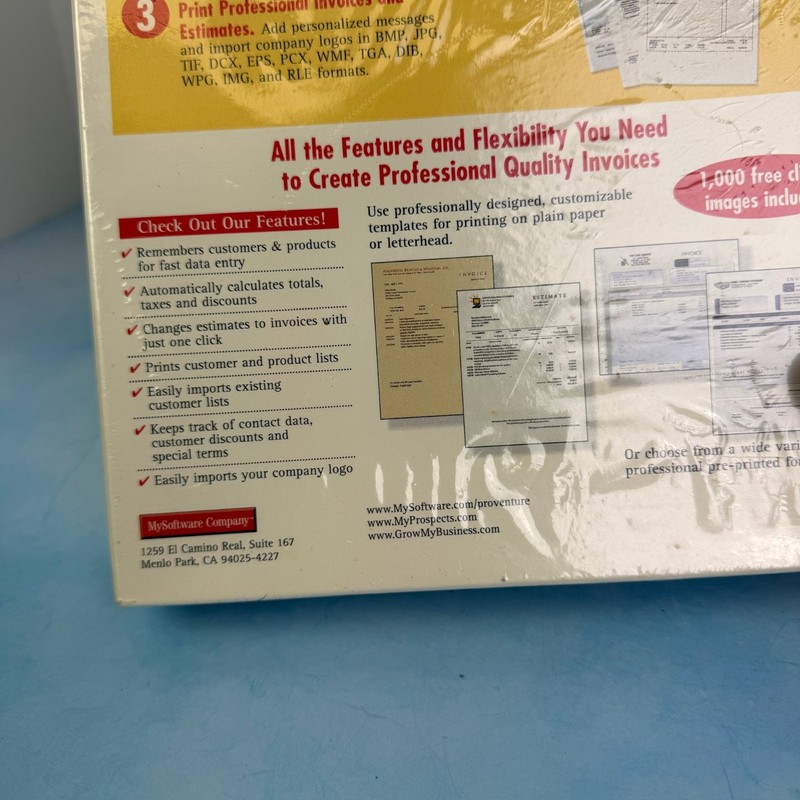 NEW ProVenture Invoices & Estimates Software Windows 1998 Cd-Rom Model 5008 gallery