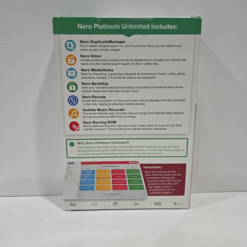 Nero Platinum Unlimited Video Editing 7 IN 1 SUITE 4K Video Multimedia NewSealed gallery