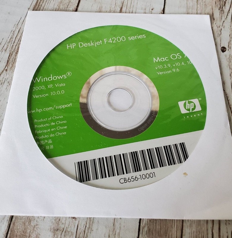 2008 HP Deskjet F4200 Series Printer Windows MAC CD Rom Disc gallery