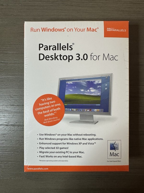 Parallels Desktop for Mac Run Windows on Mac OS X BRAND NEW SEALED Vintage