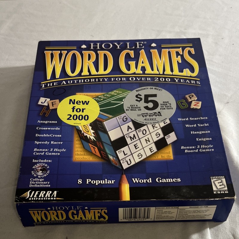 Sierra Attractions Hoyle Word Games CD PC/Mac English Commercial 50MB 2000