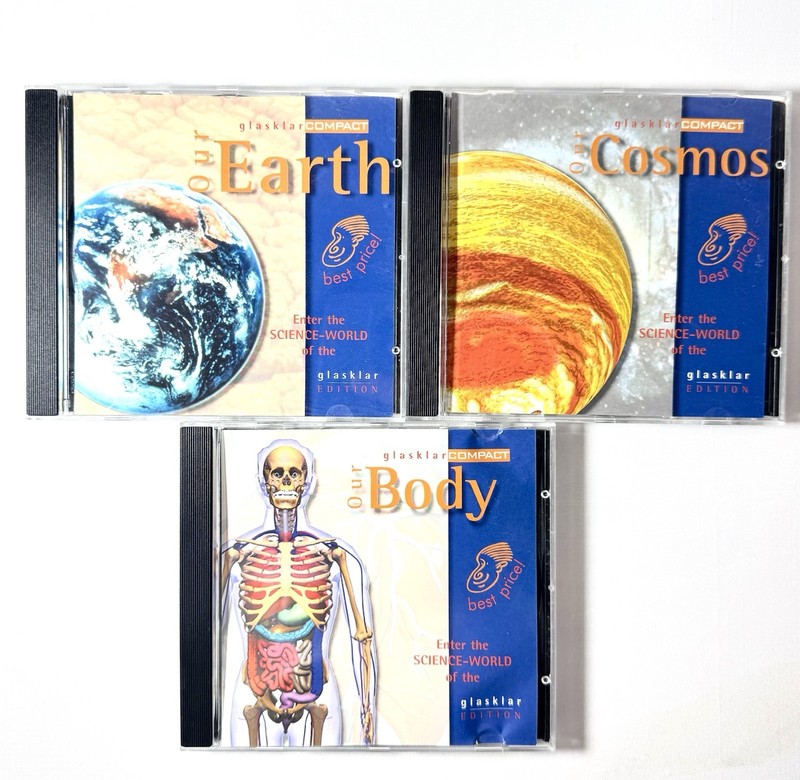 Glasklar – Our Body, Our Cosmos, Our Earth – Science CD ROM Software – Excellent
