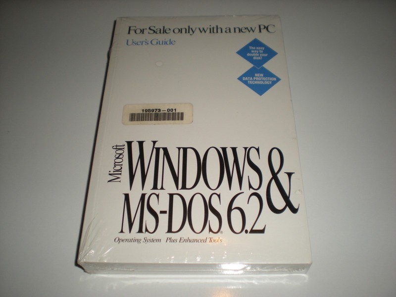 Microsoft MS-Dos 6.2 with Windows 3.1 license pak & manual. No disks. Genuine gallery
