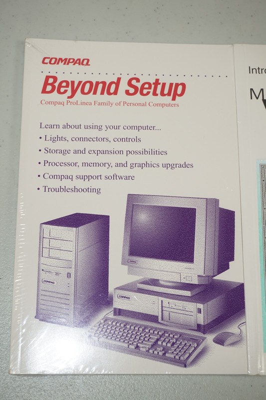Sealed Compaq OEM Windows 95 & ProLinea PC Manual Quick Setup Book Vintage gallery