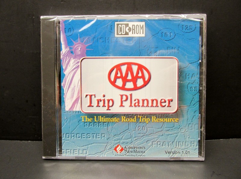 AAA Trip Planner, Version 1.01, PC, CD-ROM, MS-DOS, Compton’s ’94, NISW, No Box