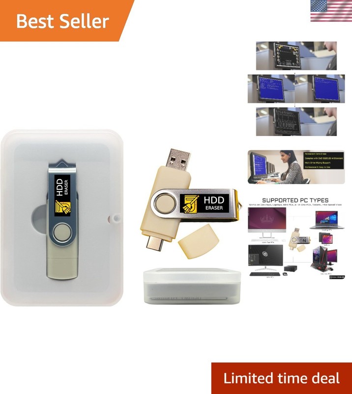 Permanent Data Eraser USB Drive – Complies with DoD Standards for Security