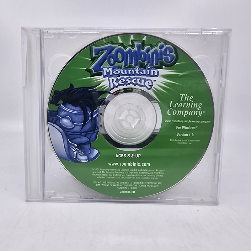 Zoombinis Mountain Rescue and Logical Journey CD-ROM 2-Disc Windows MAC