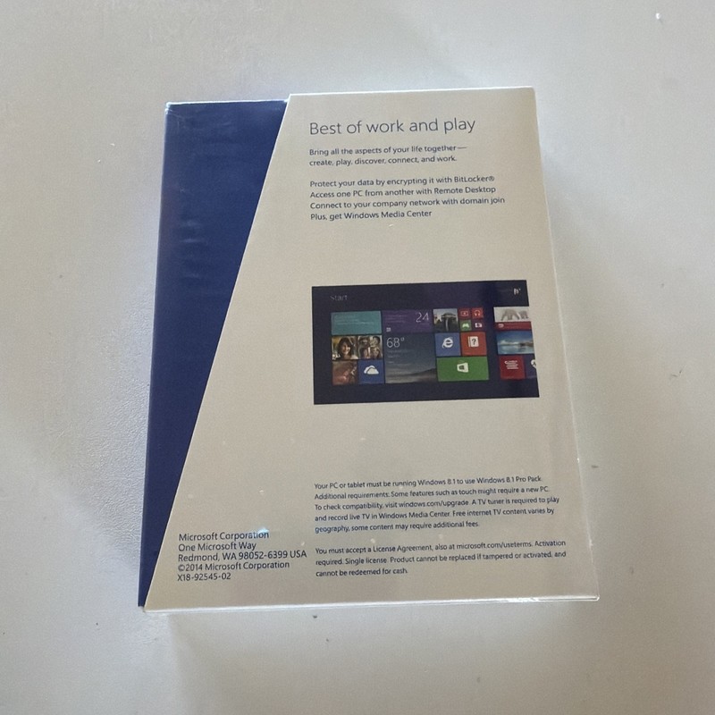 Microsoft Windows 8.1 Pro Pack license Only gallery