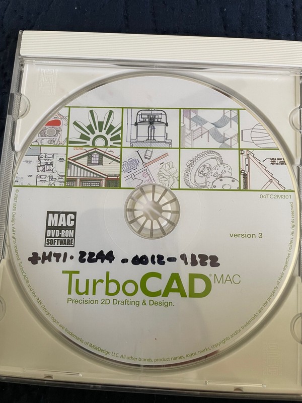 software TurboCAD Mac verison 3 precision 2D Drafting &Design