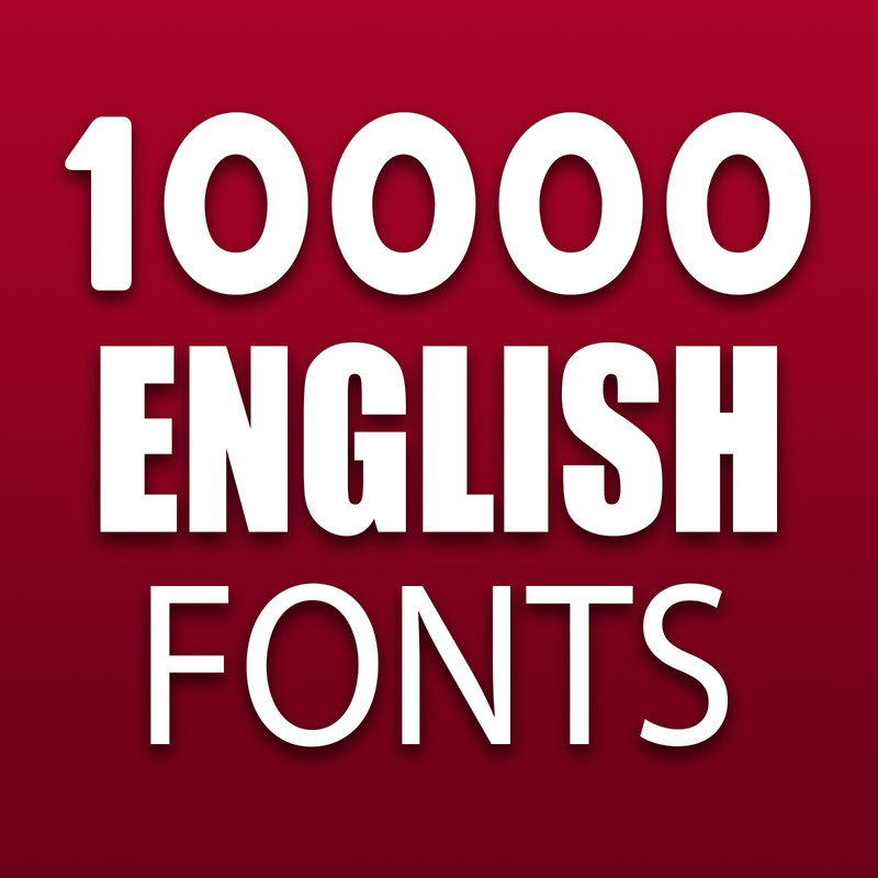 10000+ English Fonts