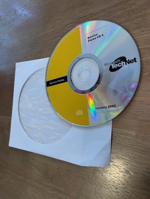 Microsoft Technet Service Packs CD 4 January 2002