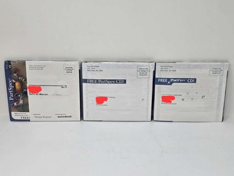 PartSpec Edition 4.0, 4.5, & 5.0 CD-ROM CAD Software Bundle - New & Sealed gallery