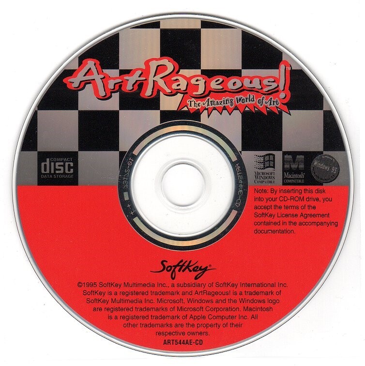 ArtRageous! The Amazing World of Art (CD, 1995) Win/Mac – NEW CD in SLEEVE