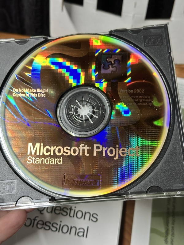 VINTAGE: Microsoft Project Standard 2002 - Complete Package - Big Box - CD gallery