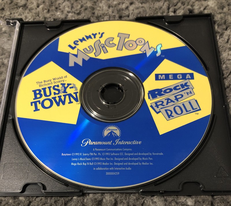 Vintage Paramount Interactive: Lenny’s MusicToons Interactive CD Software