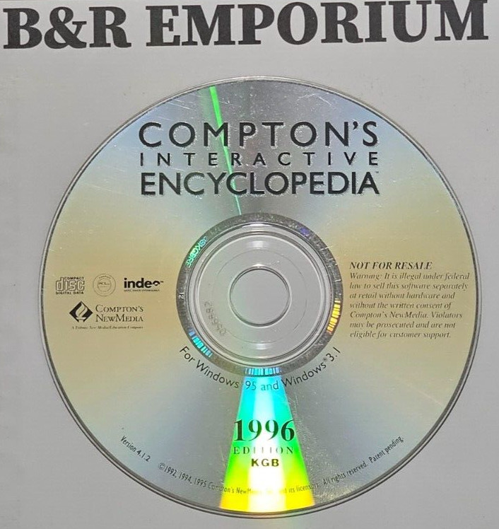 Compton's Interactive Encyclopedia 1996 Ed. - (Compton's NewMedia) - Used CD-ROM gallery