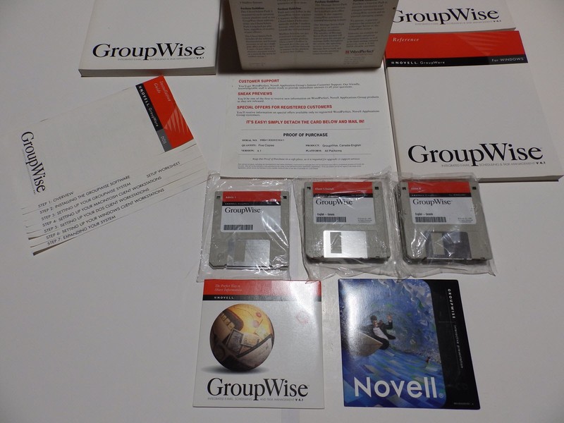 Vintage Software - Novell GroupWise for Windows v4.1 Client/Admin Pack gallery
