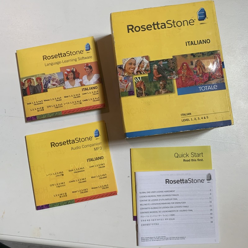 ROSETTA STONE Italiano Totale Version 4: Levels 1-5 Italian Language CDs