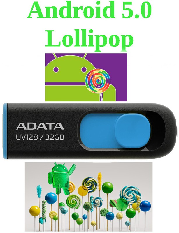 Android USB x86 5.1 Lollipop Bootable 32 Gb Usb 3.2 Linux x86 Live Works on 64Bt