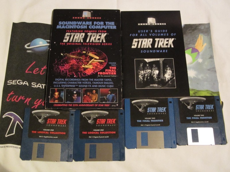 Sound Source Soundware for Macintosh OS 6, 7 Star Trek Vol.1 and Vol.2 Software