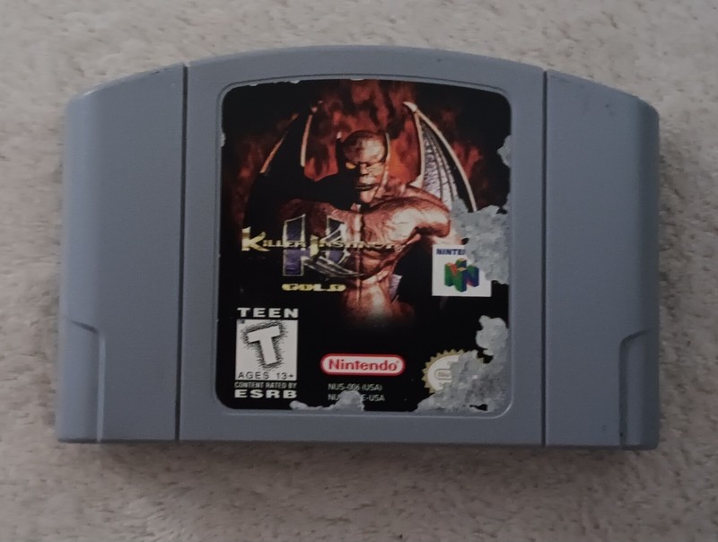 Vintage Killer Instinct Gold N64 Game Cartridge Nintendo 64 1997