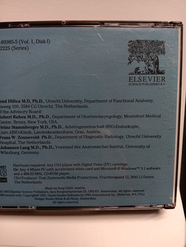 Paranasal Sinuses Anterior Skull Base Elsevier's Cd-i Interactive CD-ROM EXCELLE gallery
