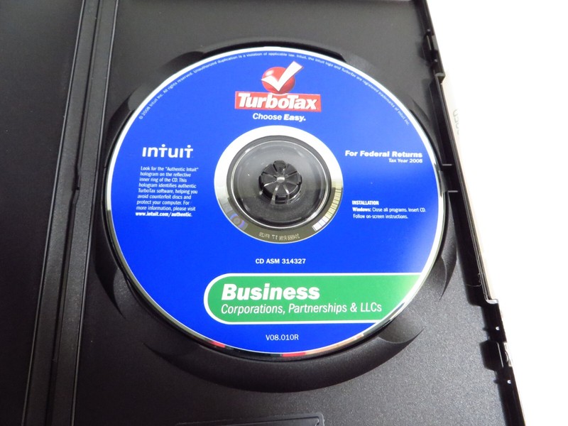 TURBOTAX BUSINESS 2008 CD for CORPORATION ESTATE TRUST TURBO TAX, Retail Pack gallery