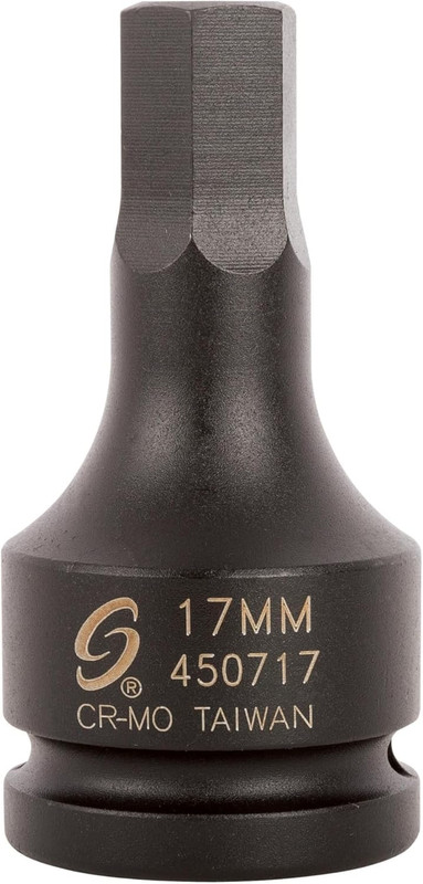 Sunex Tools 450717 3/4" Drive 17mm Hex Driver Impact Socket - Professional Grade