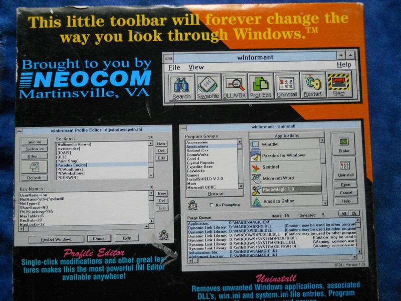 Acumen Caliber wInformant Toolbar Software Windows Utility Pack Version 2.0 CIB gallery