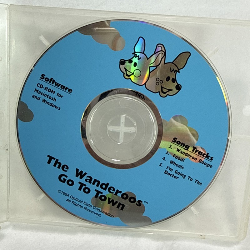 Kinderventures The Wanderoos Go To Town PC Game CD 1994 Optical Data Interactiv gallery