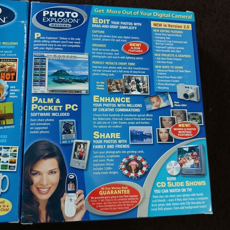 2 SEALED Photo Explosion Deluxe 2.0 - PC - Digital Photo Studio Deluxe 4-CDs gallery