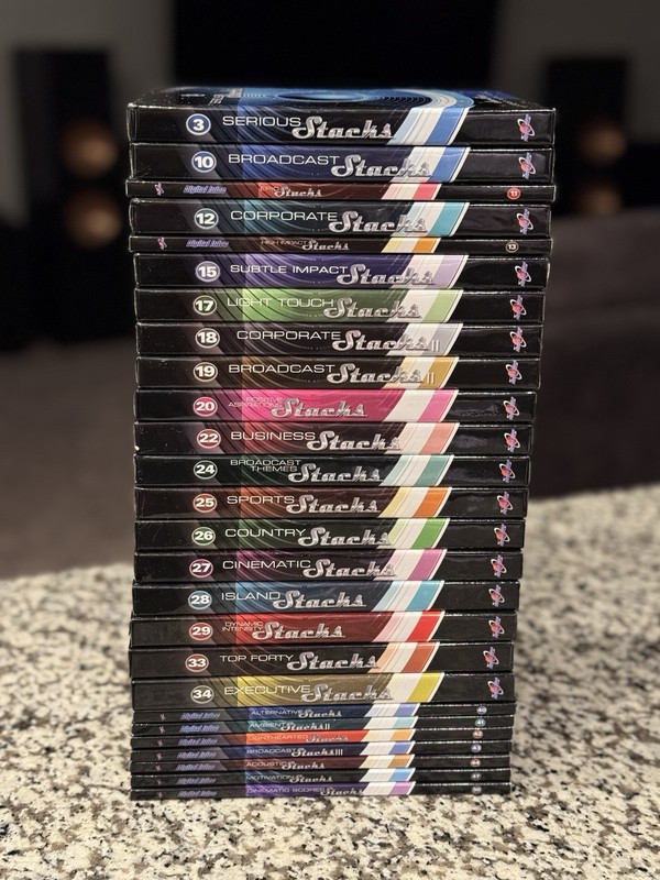 Digital Juice Stacks StackTraxx (Lot of 26) Stack Tracks Layered Digital Music