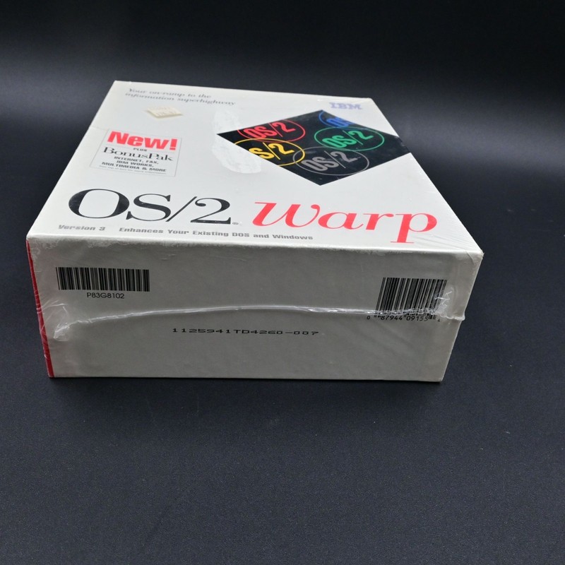 IBM OS/2 Warp Version 3 with BonusPak 3.5" Floppy Disks New Sealed gallery