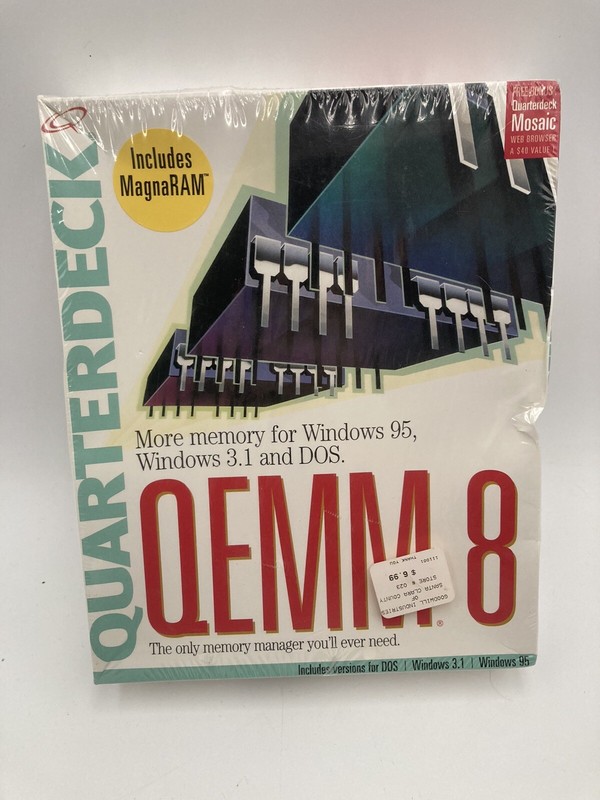 QEMM 8 UPGRADE, for Windows 3.1, Dos, Windows 95, 3.5inch Diskette, NEW FACTORY