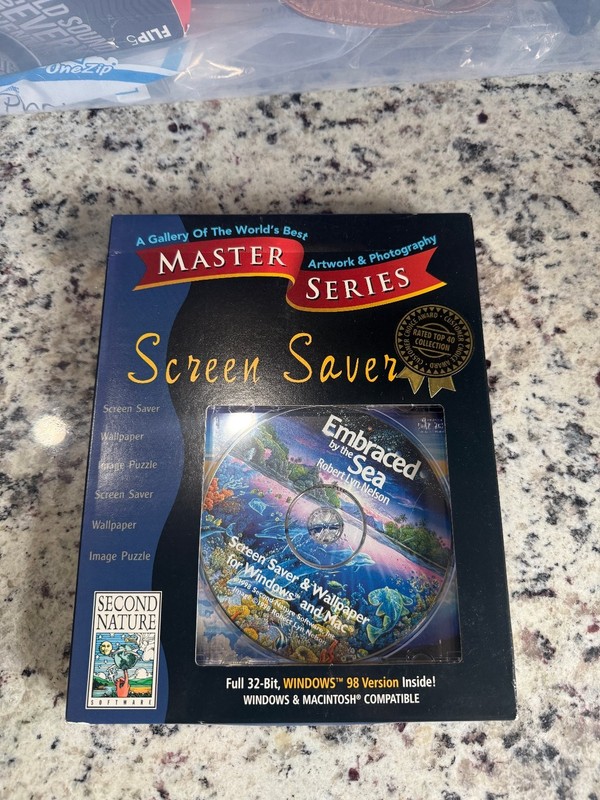Second Nature Master Series Screen Saver Embraced by the Sea Windows Mac CD
