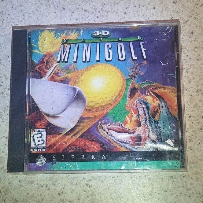 Sierra 3-D Ultra Mini Golf PC Game CD-ROM English Arts & Culture no manual