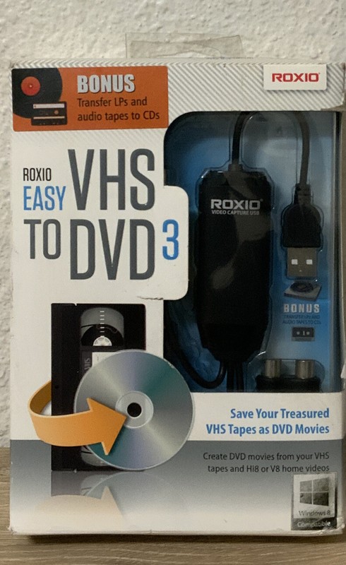 📀 ROXIO Easy VHS To DVD 3 – Windows 8 Compatible NEW