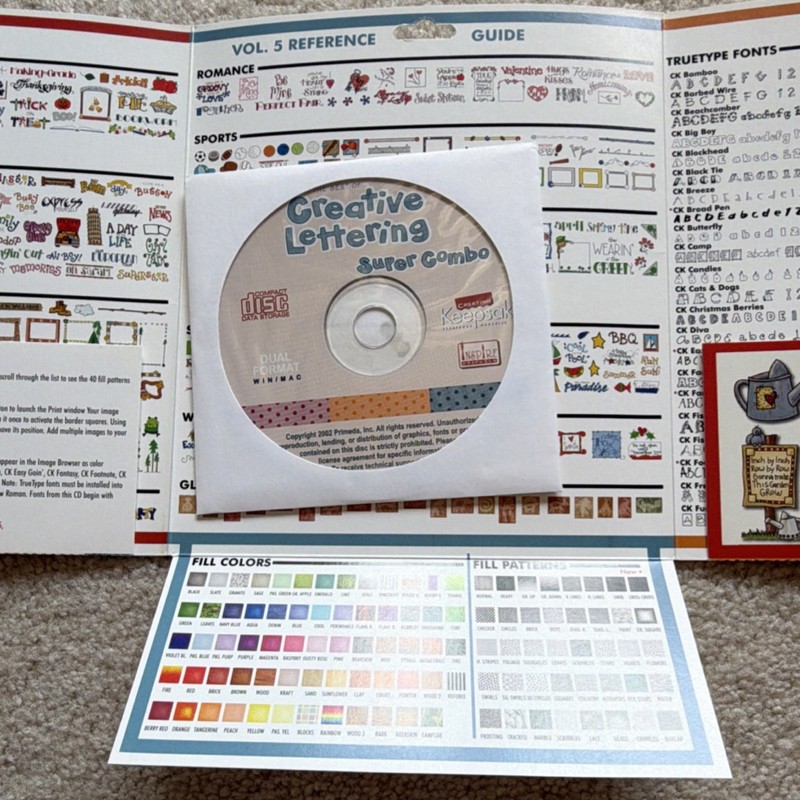Creating Keepsakes Creative Lettering Super Combo Clip Art CD-ROM Win/Mac gallery