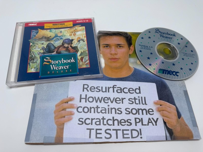 MECC Storybook Weaver Deluxe PC/Mac CD-ROM Vintage Software