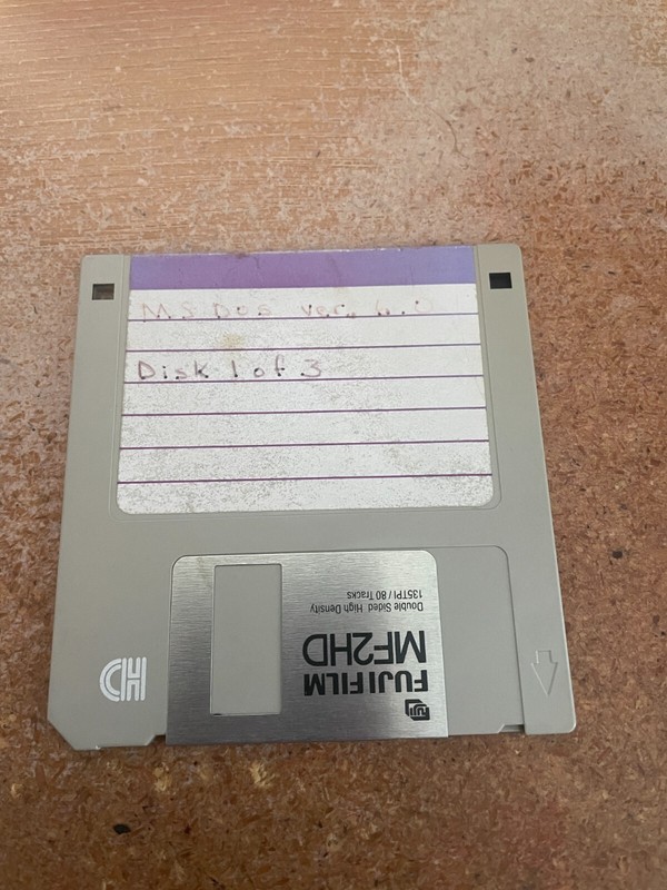 MS-DOS v 6.0 Boot Disk DOS Reproduction Disk