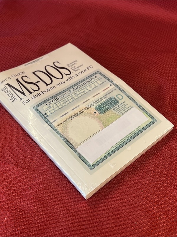 Genuine: Microsoft MS-DOS 6.22 Full Version with 3.5 disks & COA New Sealed! gallery