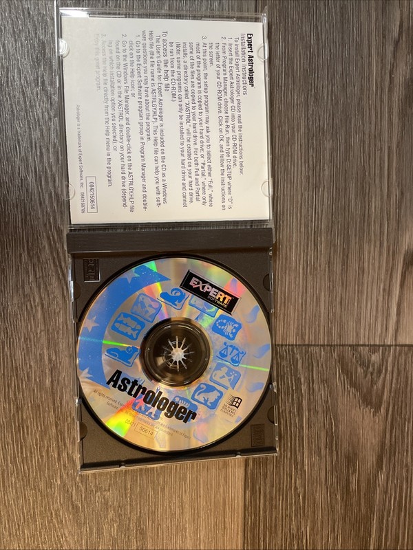 Expert Software CD-ROM for Windows 95 3.1 Vintage PC Astrologer gallery