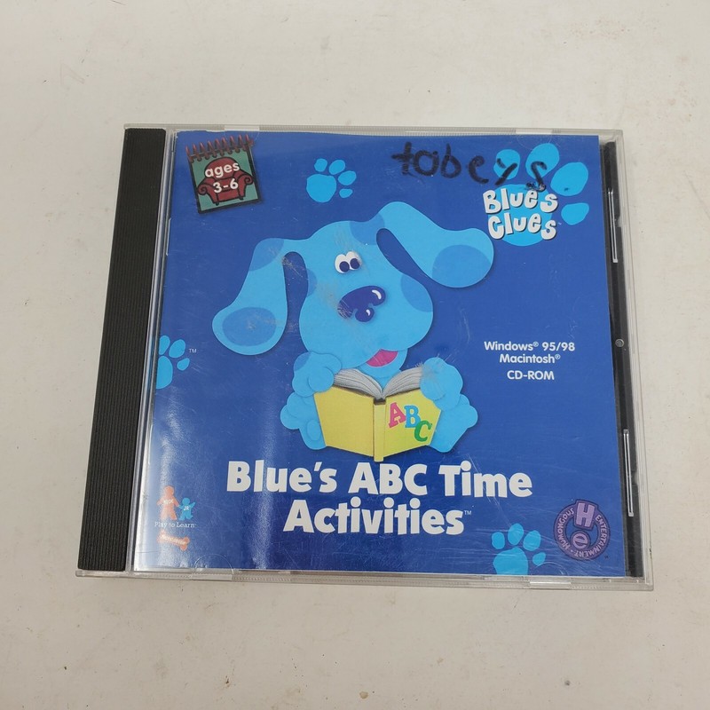 Blue’s Clues Blue’s ABC Time Activities Educational PC CD-ROM Ages 3-6 Win/Mac