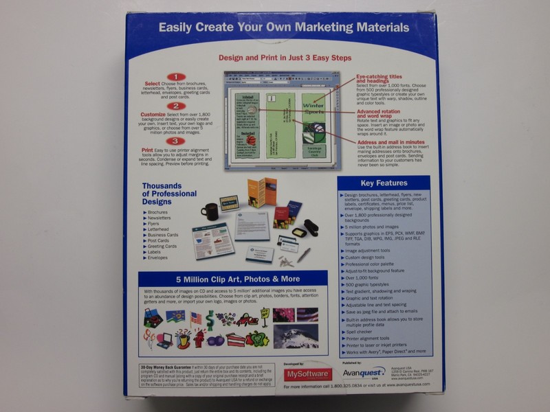 MySoftware Design & Print Business Edition For (Windows 98 ME 2000 XP) gallery