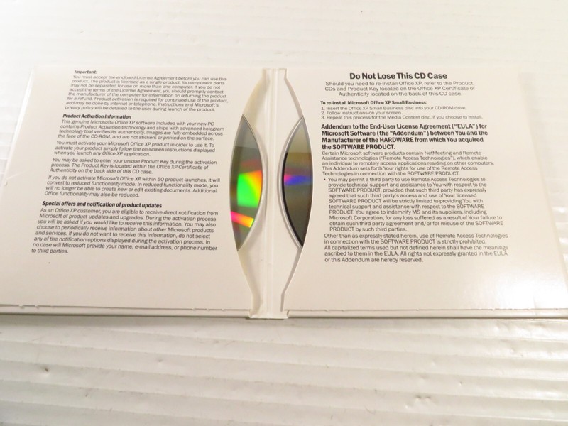 Genuine Microsoft Office XP Small Business Edition SBE w/ Product Key from Dell gallery
