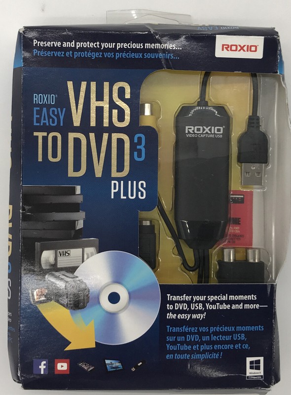 Roxio – Easy VHS to DVD 3 Plus – Windows 8/7/Vista/XP