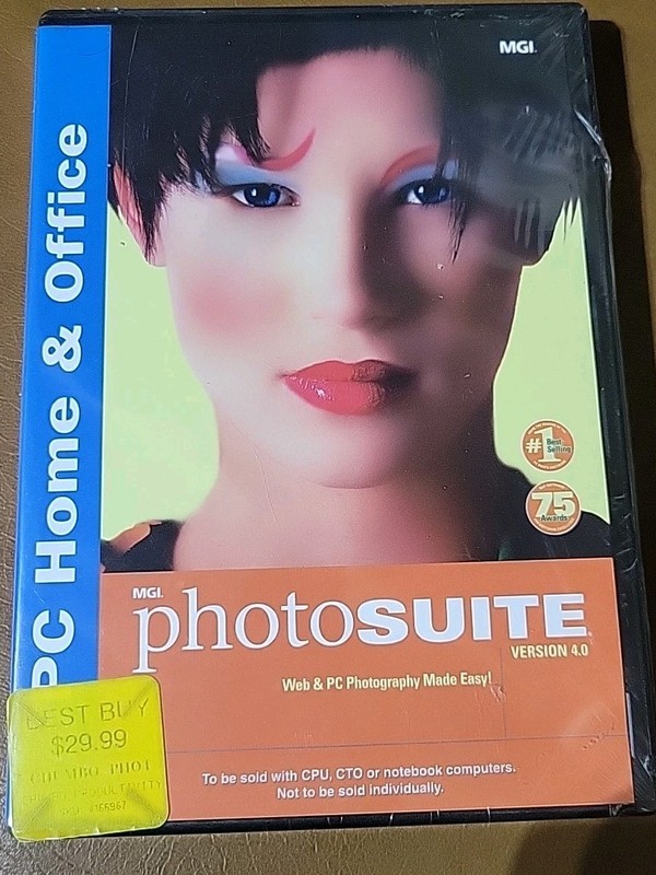 MGI Photosuite 4.0 PC Home & Office Web Photography Software CD-ROM 2001 New