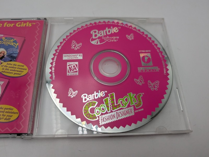 Barbie Cool Looks Fashion Designer (PC 1997) - Mattel Windows 95 Software gallery