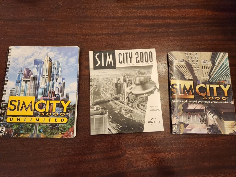 Sim City 2000 PC User's Manual, 3000 and 3000 Unlimited Game Manual Lot