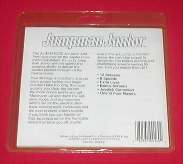 Jumpman Junior for the Atari 400 800 1200 XL XE & Commodore 64 128 Computer NEW gallery